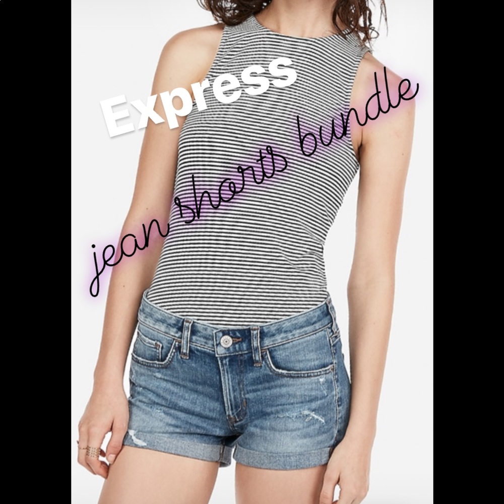 Express denim shorts! Bundle of two NWOT 💙
